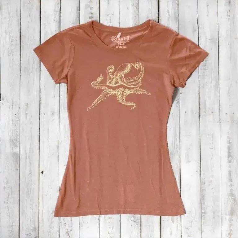 Women's Octopus T-shirt - Stylish Ocean Inspired Apparel