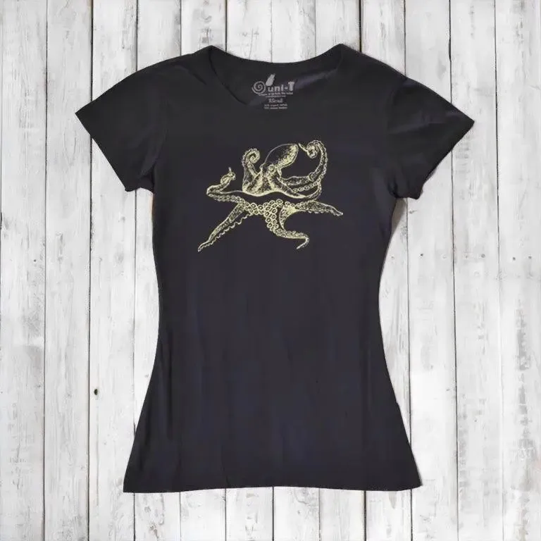 Women's Octopus T-shirt - Stylish Ocean Inspired Apparel