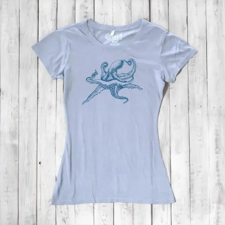 Women's Octopus T-shirt - Stylish Ocean Inspired Apparel