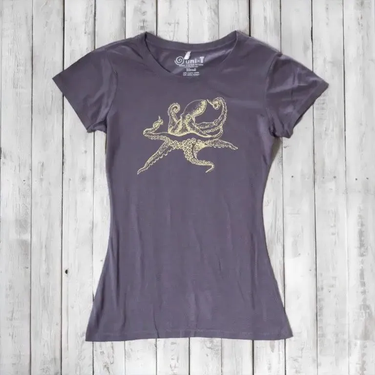 Women's Octopus T-shirt - Stylish Ocean Inspired Apparel