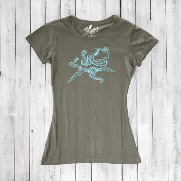 Women's Octopus T-shirt - Stylish Ocean Inspired Apparel